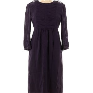 Burberry designer silk purple dress worn only once for a short wedding like new